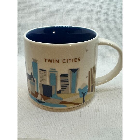 Starbucks Twin Cities Mug 2016 You Are Here Collection 14oz Graphic Design Ceram - Picture 6 of 7